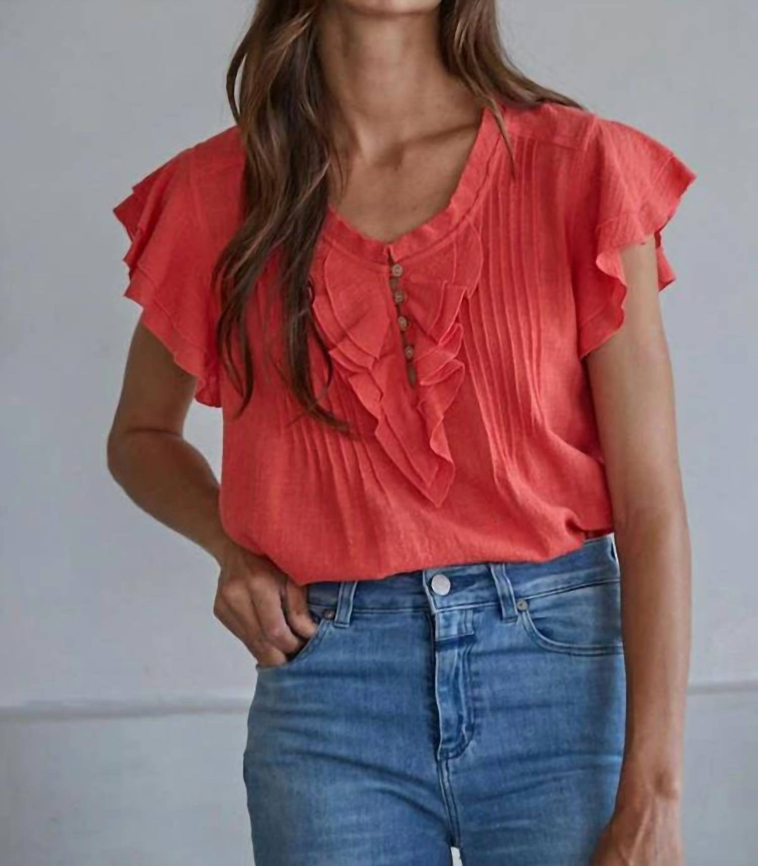 By Together - Maude Ruffle Detail Top