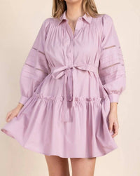 Before You Collection - Eyelet Balloon Sleeve Dress