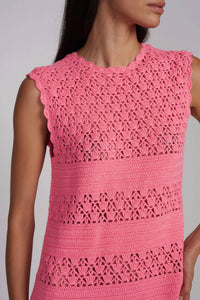 Eleven Six - Cotton Crochet Midi Dress