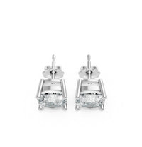 Aamiaa - Women's Cushion Shape 4 Prong Push Back Studs