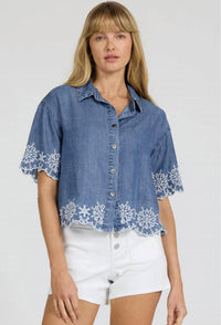 Dear John Denim - Ansel Embroidered Top