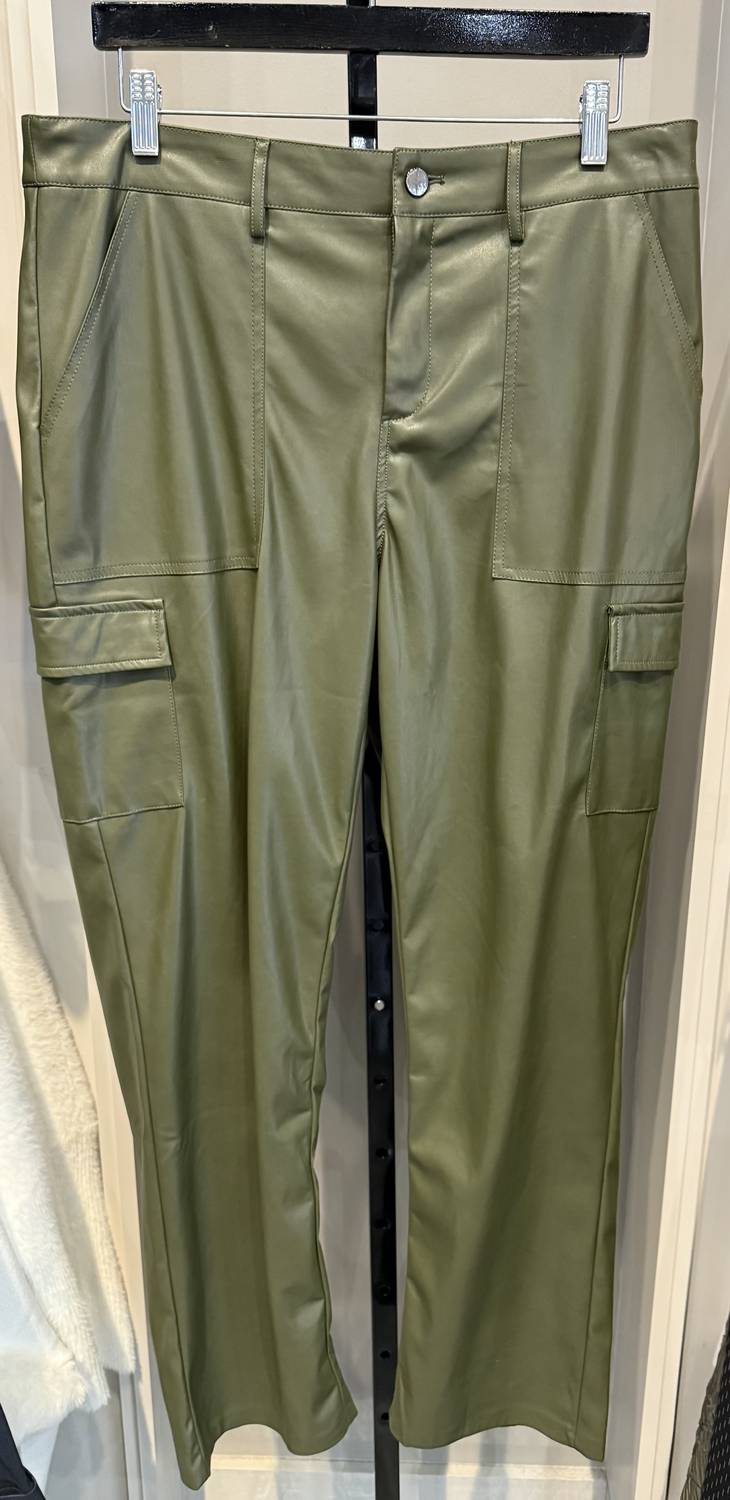 Esqualo - Women's Trousers Cargo Vegan Leather