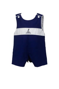 The Proper Peony - Boy's Jon Jon Bailey Sailboat Romper