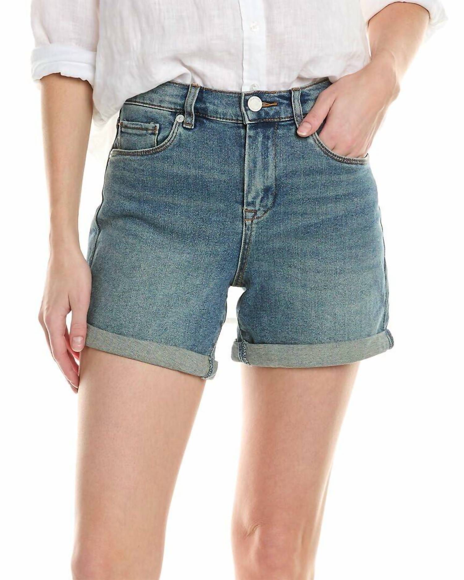 Blanknyc - Women's Clean Indigo Mom Shorts