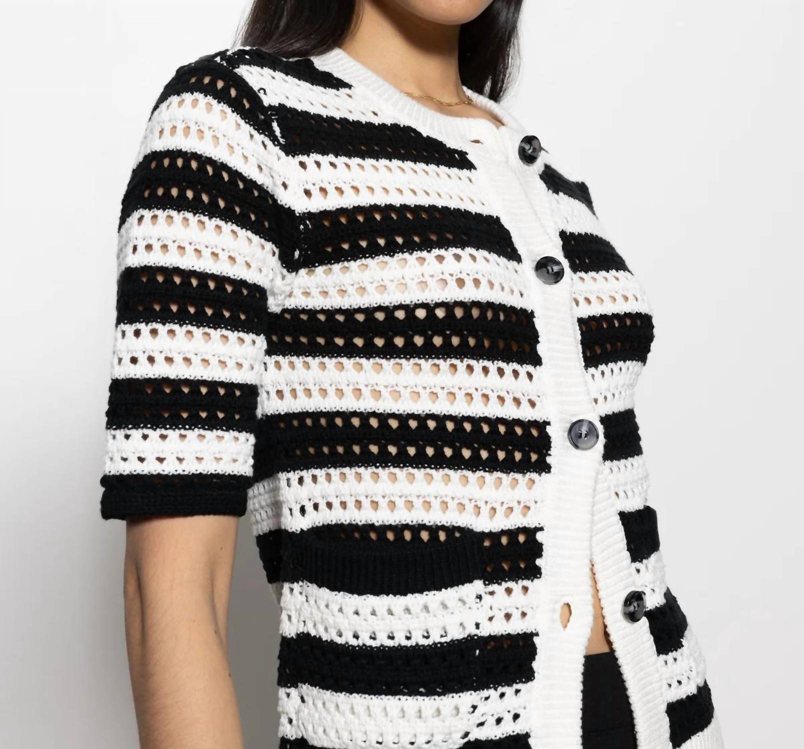 Sanctuary - Open Knit Sweater Jacket