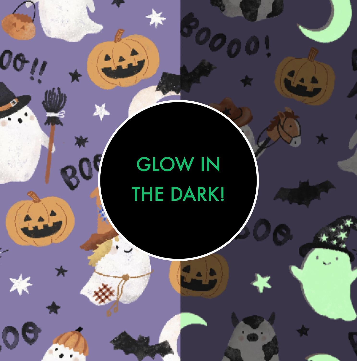Angel Dear - Girl's Costumed Ghosts Glow-in-the-dark Bamboo 2 Way Zipper Romper