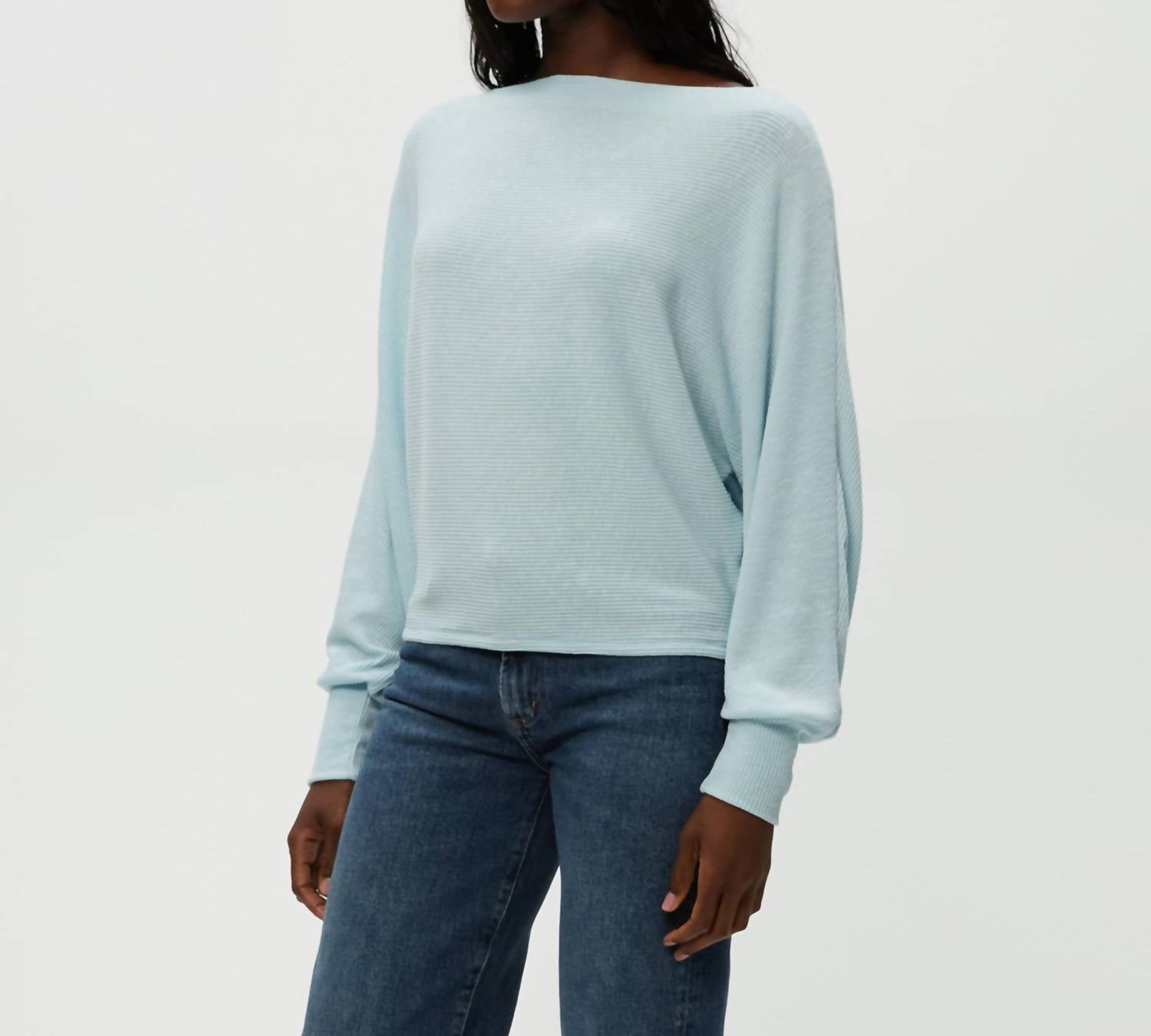 Michael Stars - Roxy Balloon Sleeve Ribbed Top