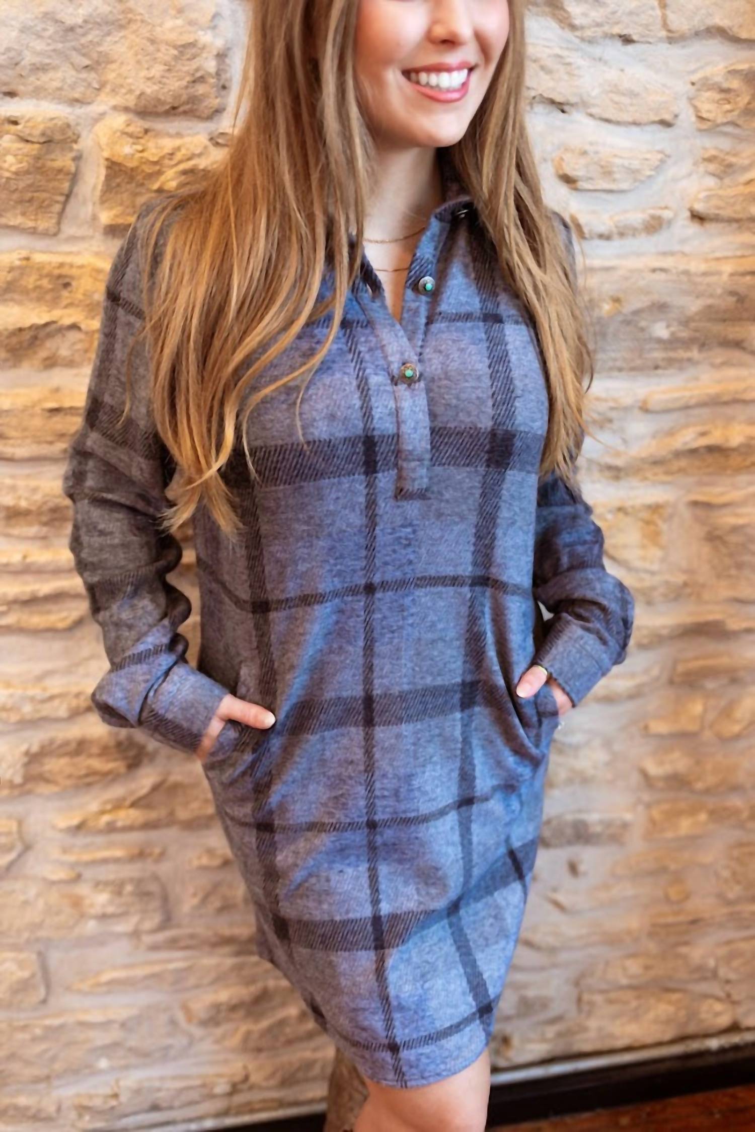 Madison Creek Outfitters - Plaid Shirt Dress