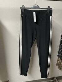 Frank Lyman Women's Stripe Pull On Pant in black - women's pants