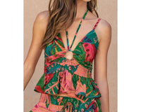 Dress Forum - Drawing Dream Ruched Keyhole Halter Top