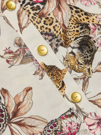 L'Agence - Butterfly Jungle Kiersten Long Sleeve Dress