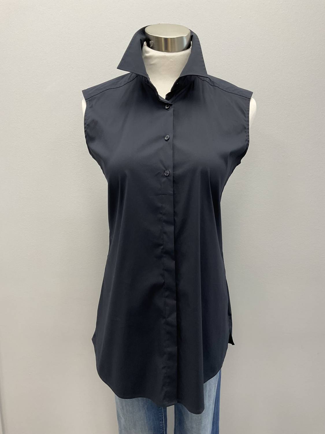 Jordan Louis - SAVILE cotton stretch sleeveless shirt