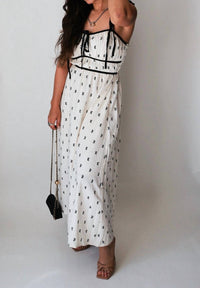 In February - Spring Bow Maxi Dress