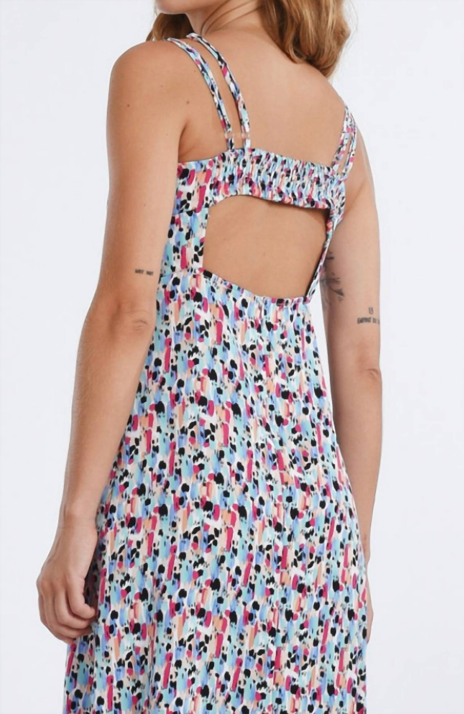 Ladies Long Printed Woven Dress