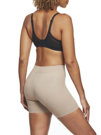 TC Fine Intimates Iconic Core Mid-thigh Booty Lift Shaping Short in stucco stucco - women's shorts - detail view