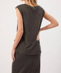 Kylie Paige - Kalina Charcoal Top