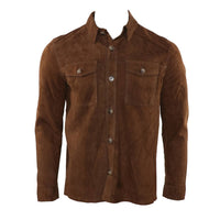 Hagen - Men's Goat Suede Shirt Jacket