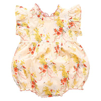 PINK CHICKEN Baby Girl Jennifer Bubble Dress in yellow chicks - kids' dress