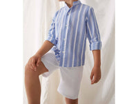 Tartaleta Boy's Pekin Striped Shorts Set in blue - item