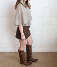 Storia - Suede Mini Skirt