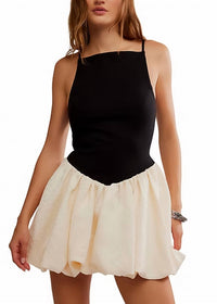Free People Tinsel Kiss Mini Dress in black tie combo 1 - women's dress