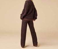 Softies - Marshmallow Leopard Print Crew Neck Lounge Set
