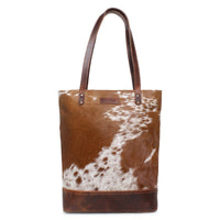Sixtease Bags Women's Ouzzo Toronto Hide Tote Bag in brown - women's bag