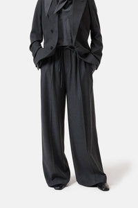 CLOSED Wynston Wide Leg Pants in anthracite melange - women's pants