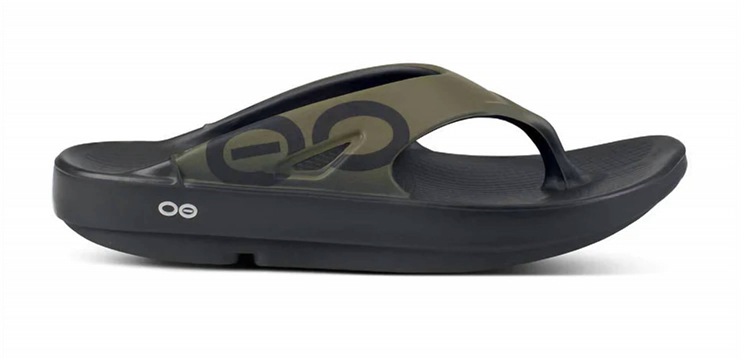 OOFOS Men's Ooriginal Sport Thong Sandal in tactical green - men's sandal