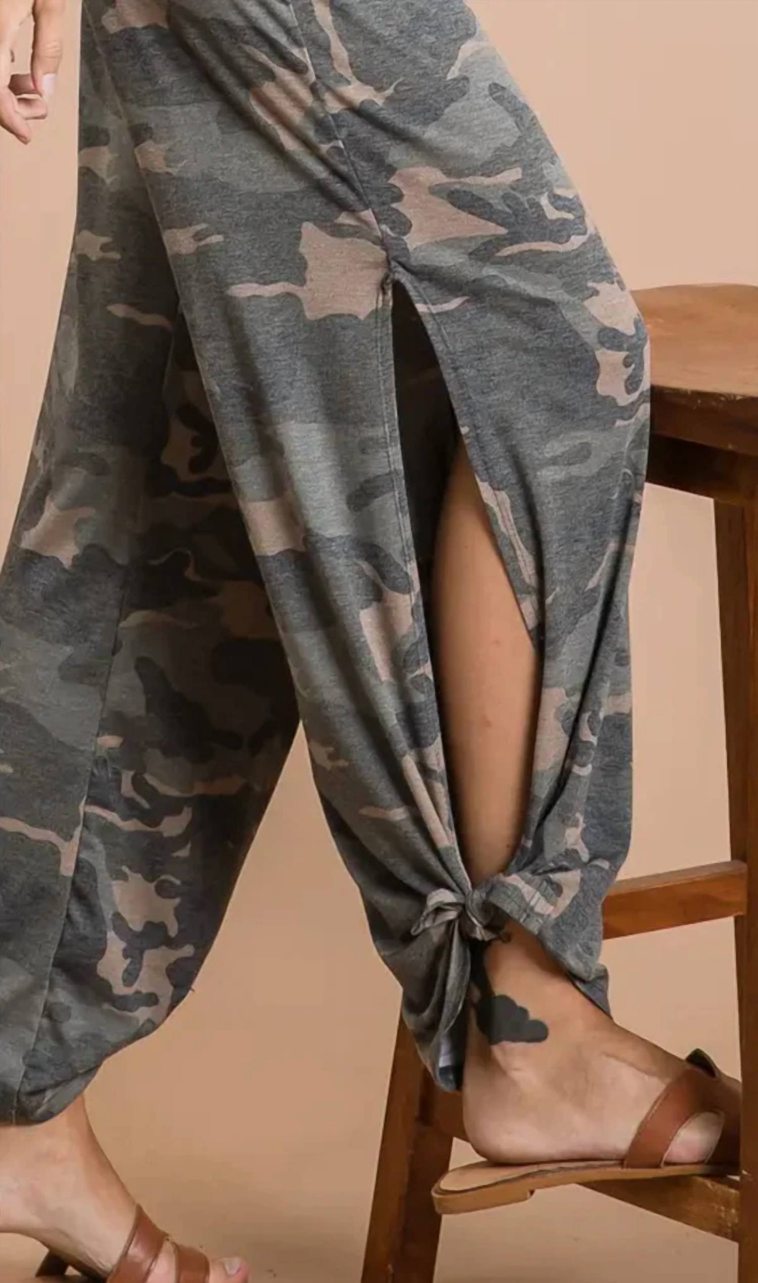 7Th Ray - Camo Tie Pants