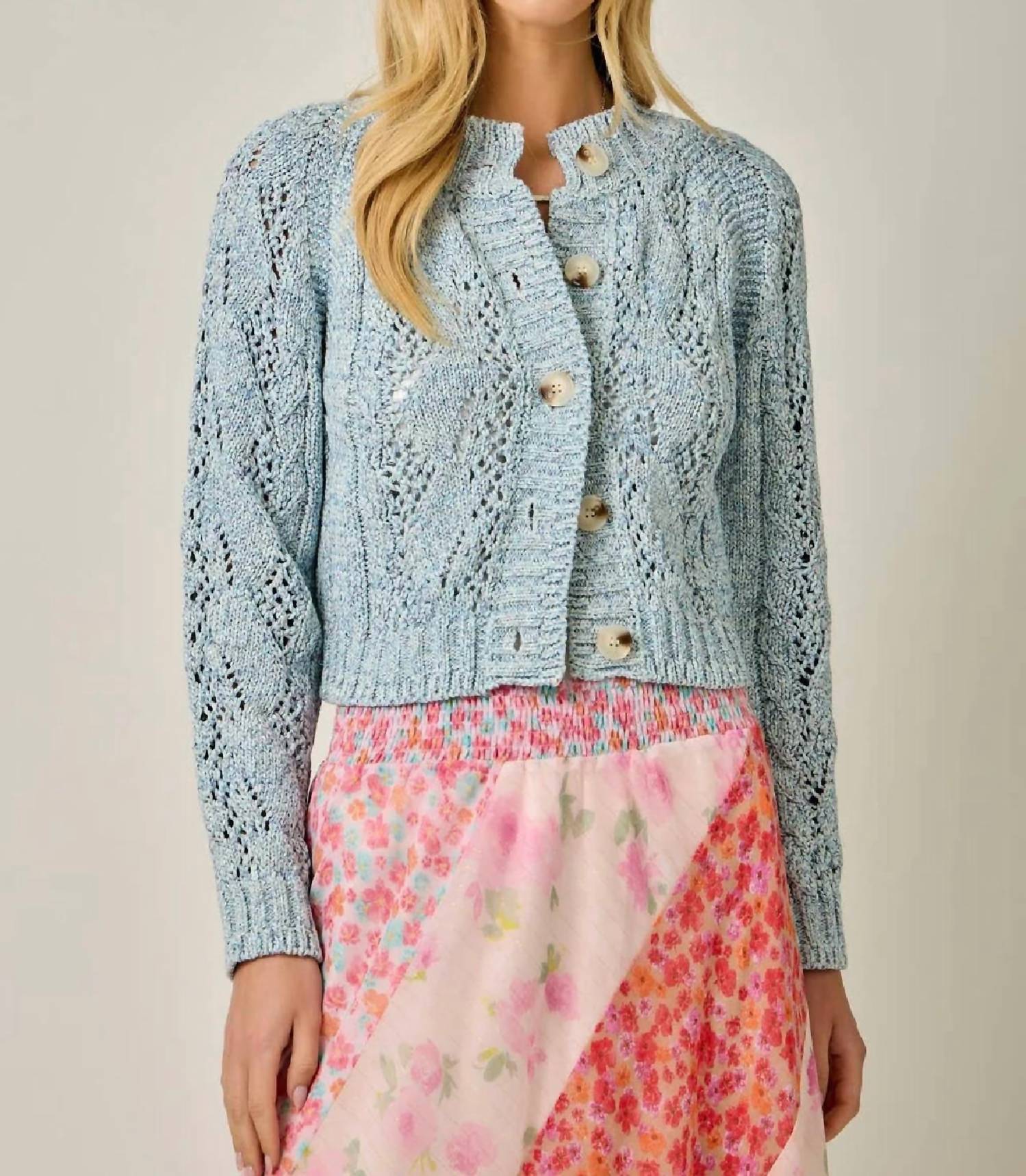 Mystree - Brooklyn Cable Knit Cardigan