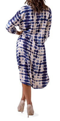 Gigi Moda - Tie-dye Tunic Midi Dress
