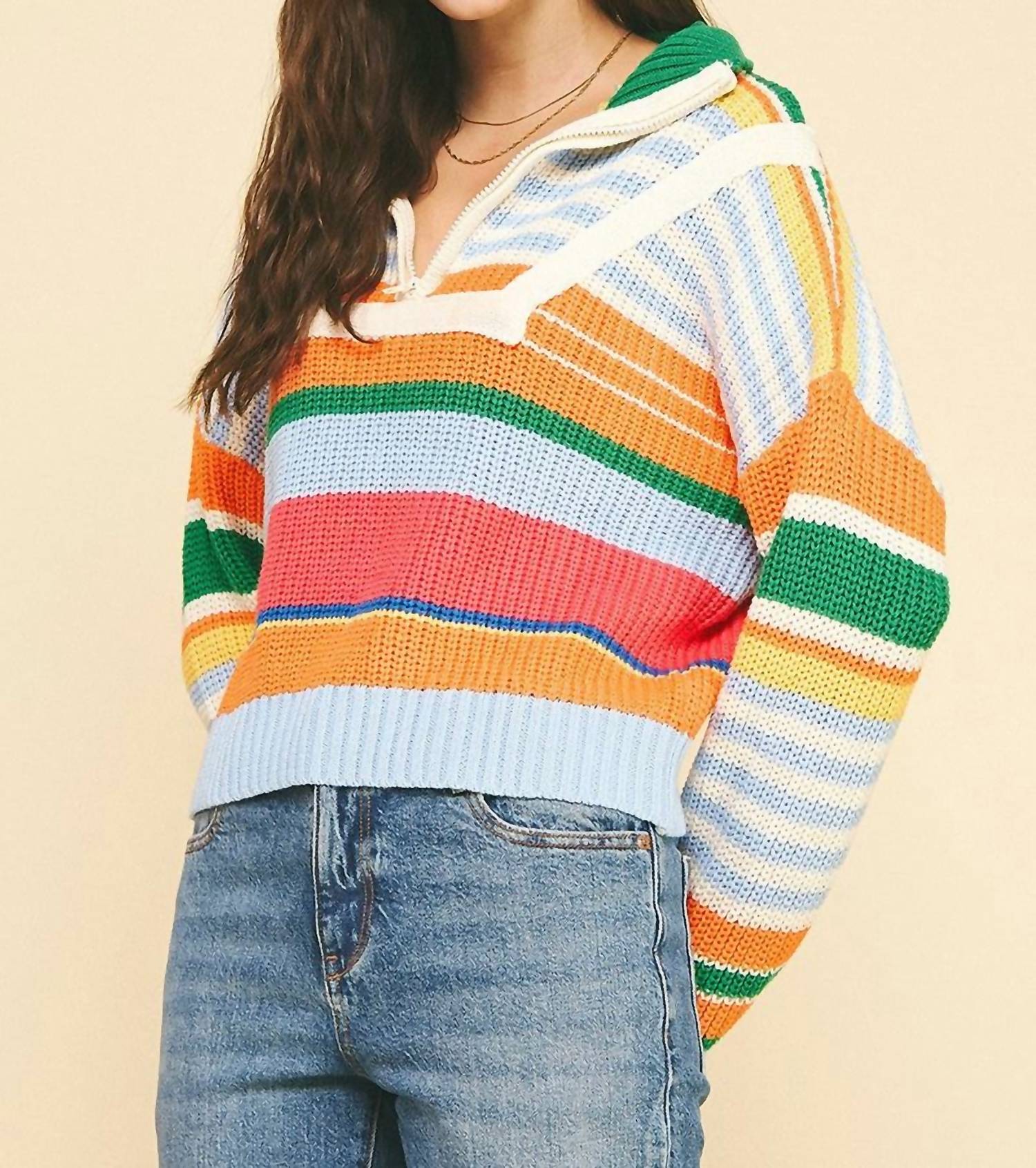 Pinch - Half Zip Sweater Top