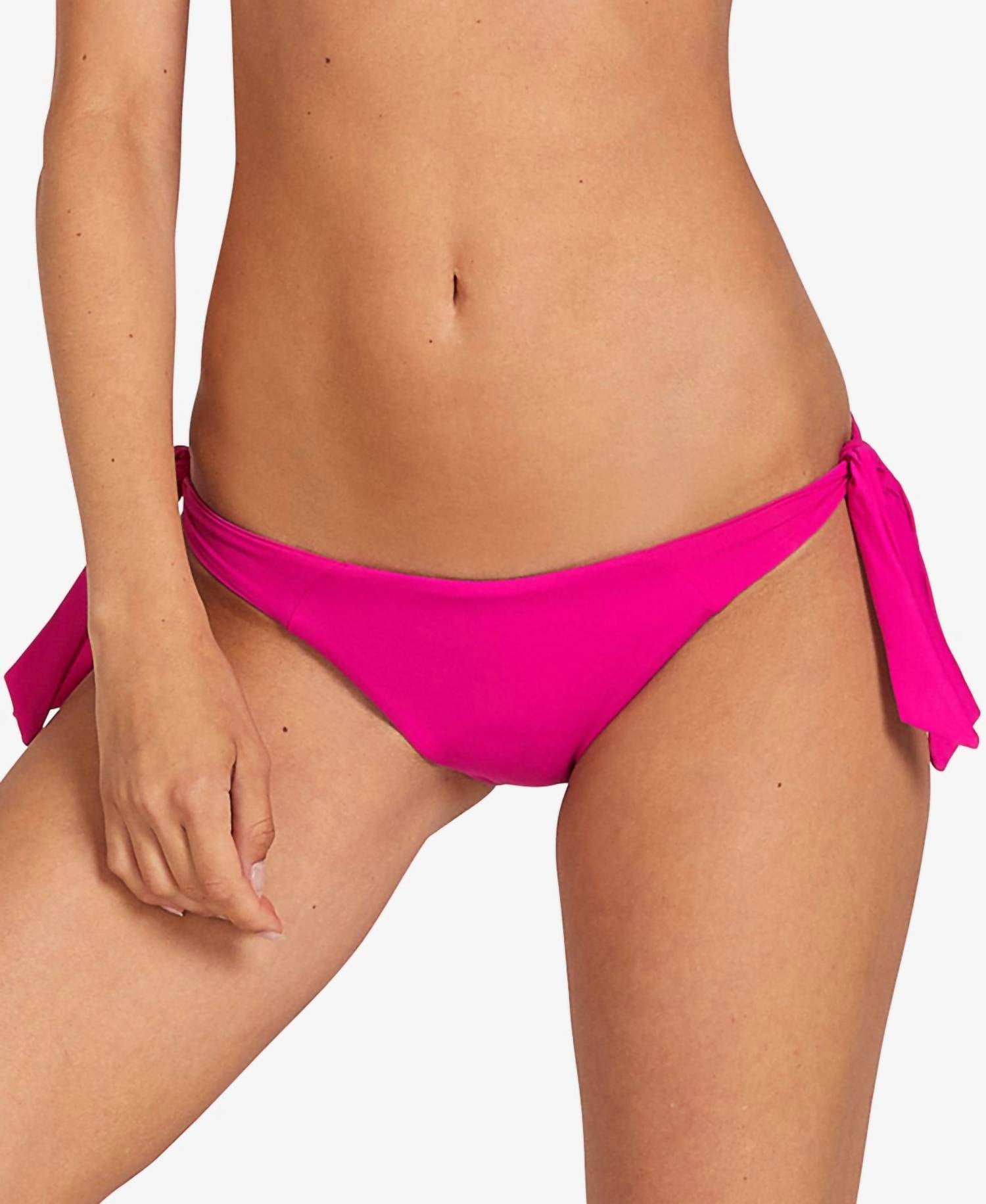 Volcom - Juniors Simply Seam Tie-Side Bikini Bottoms