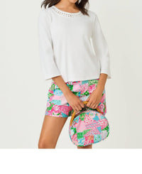 Lilly Pulitzer - Clairmont 3/4 Sleeve Lace Trimmed Knit Top