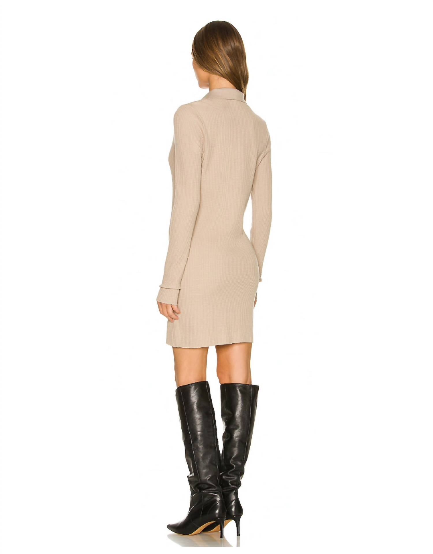 The Range - Jumbo Stark Thermal Polo Mini Dress