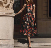 Bytimo - Women's Taffeta Midi Dress