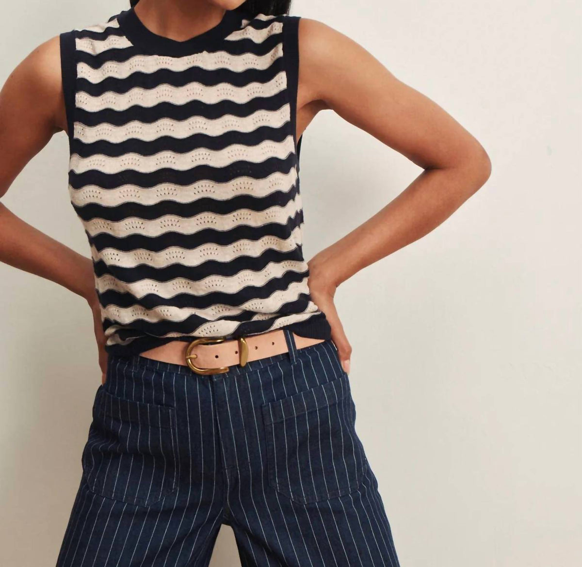 Sanctuary - Everyday Chevron Knit Shell Sweater