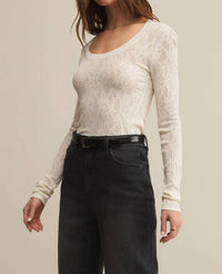 Z Supply - Tibi Scoop Mesh Sweater