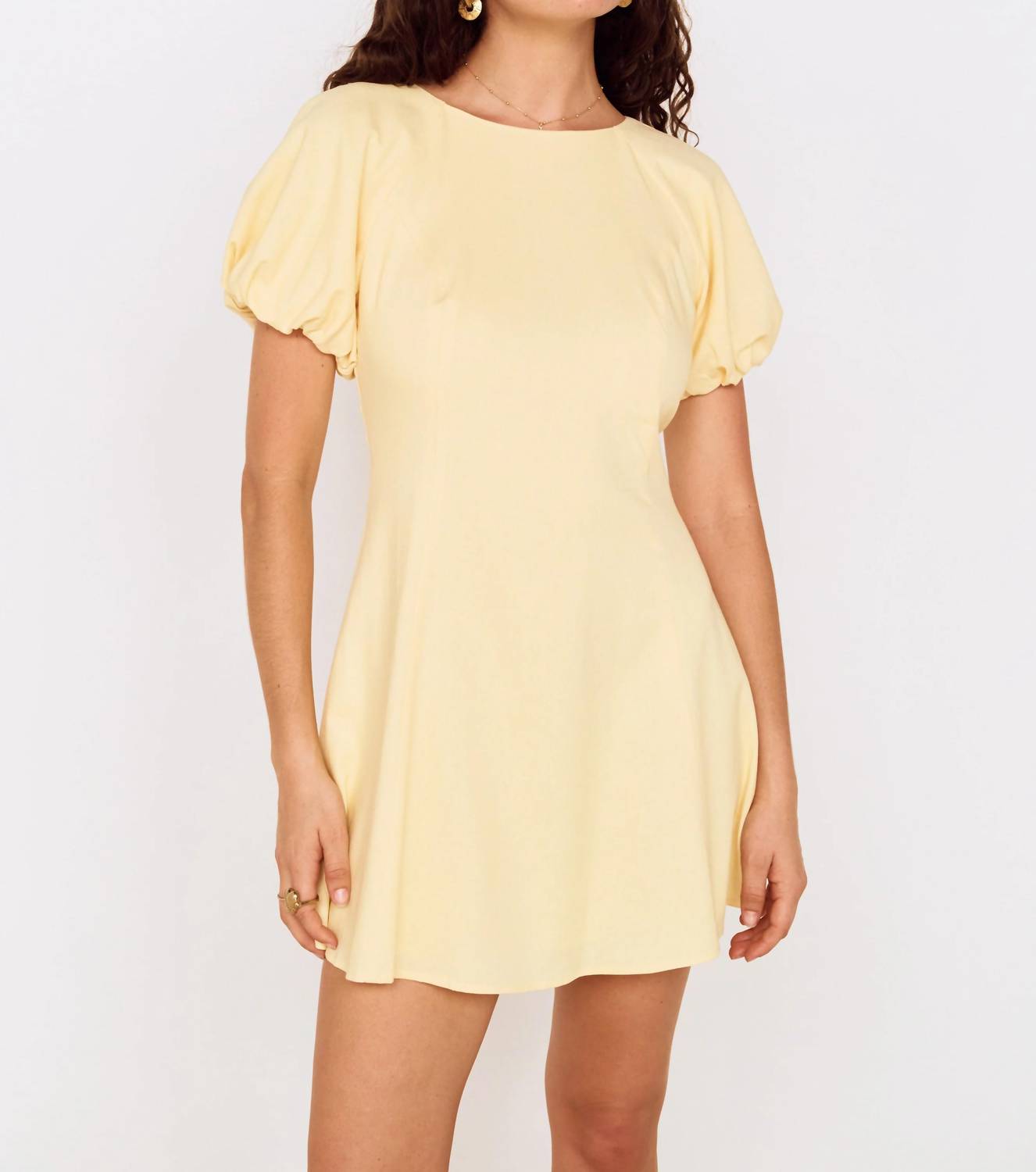 Minkpink - Grazia Puff Sleeve Mini Dress
