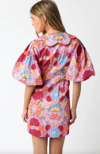 Olivaceous - Floral Fluff Mini Dress