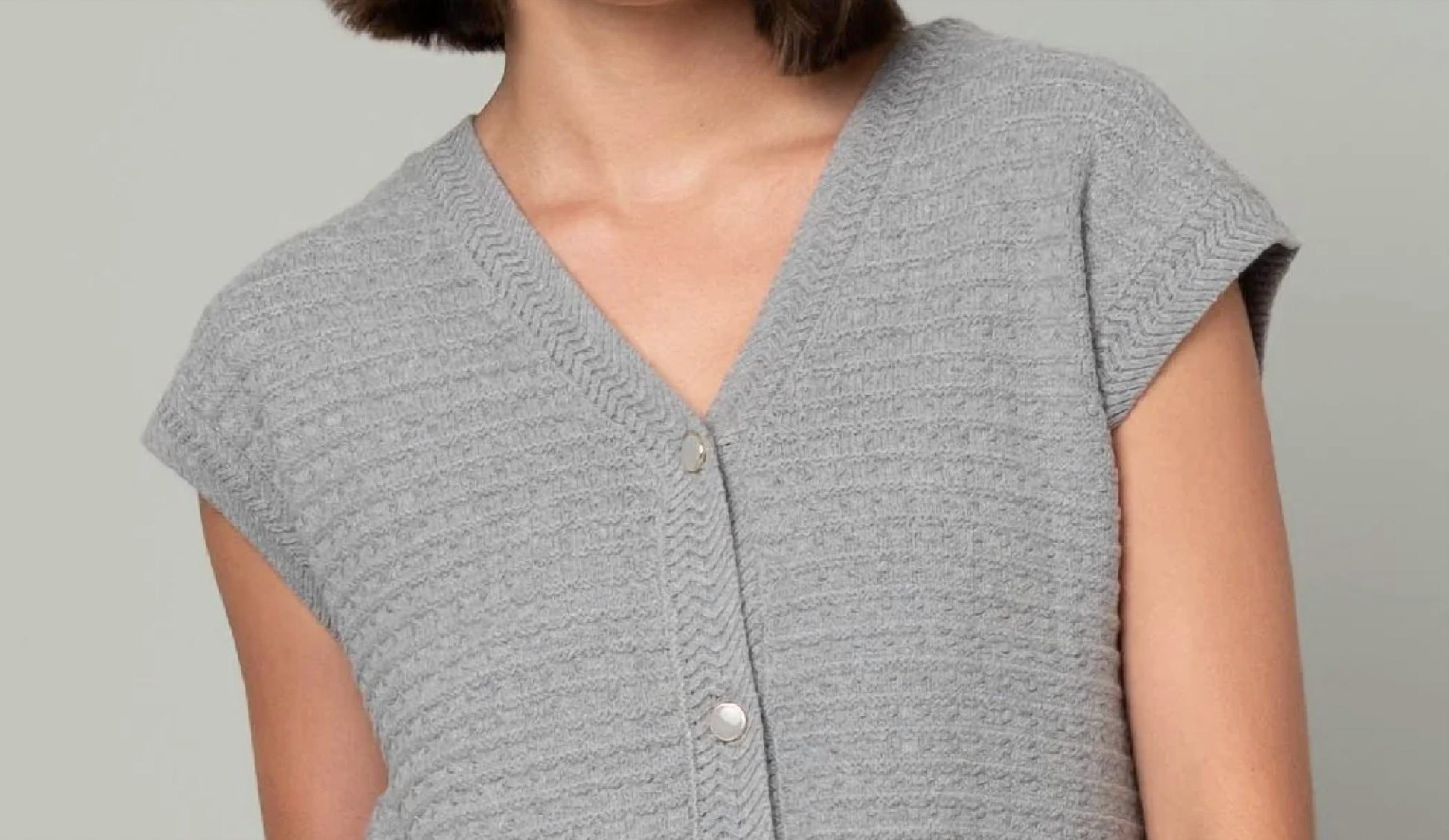 Heart Of Pine - V-neck Jacquard Sweater