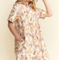 Jade By Jane - Tiger Print Dress