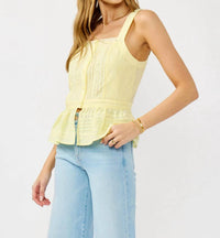 Lovestitch - Boardwalk Eyelet Ruffle Tank