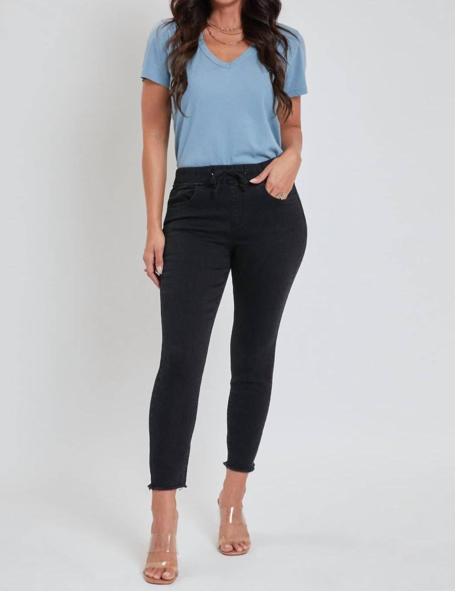 Ymi - High Rise Distressed Jogger