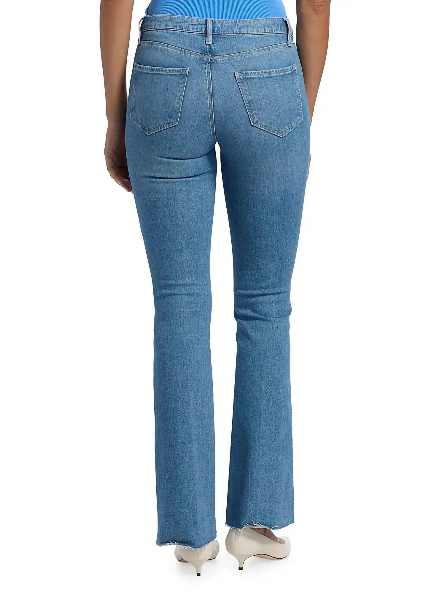 L'Agence - Sneeki Low Rise Sneaker Straight Jeans