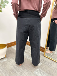 Mono B - Wide Leg Athleisure Ankle Pants