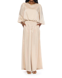 DELUC Iris Pants in ecru - women's pants - detail view