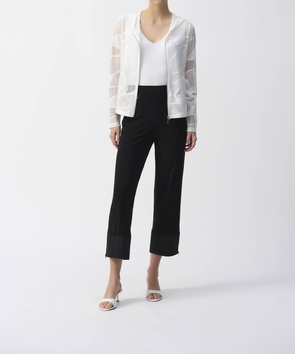 Joseph Ribkoff - Relaxed Mid-rise Cropped Pant