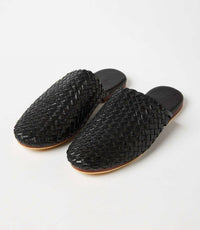 Village Thrive - Women's Braided Leather Mules